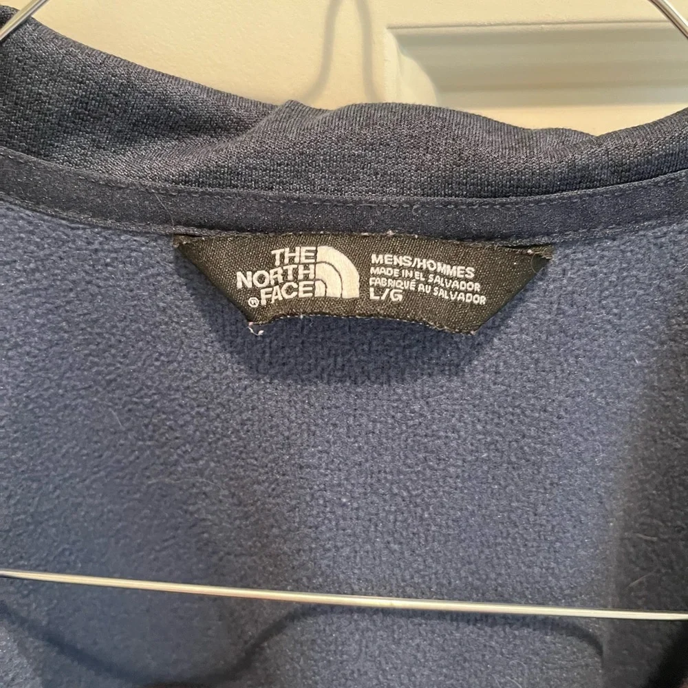 The North Face Quarter Zip Sweater Jacket Large Navy